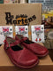 Dr Martens Mary Janes, Size UK7, Bright Red, Soft Leather Women's Shoes / Limited Edition