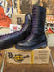 Dr Martens 1914 Black Abaline 14 Hole Made in England Size 5