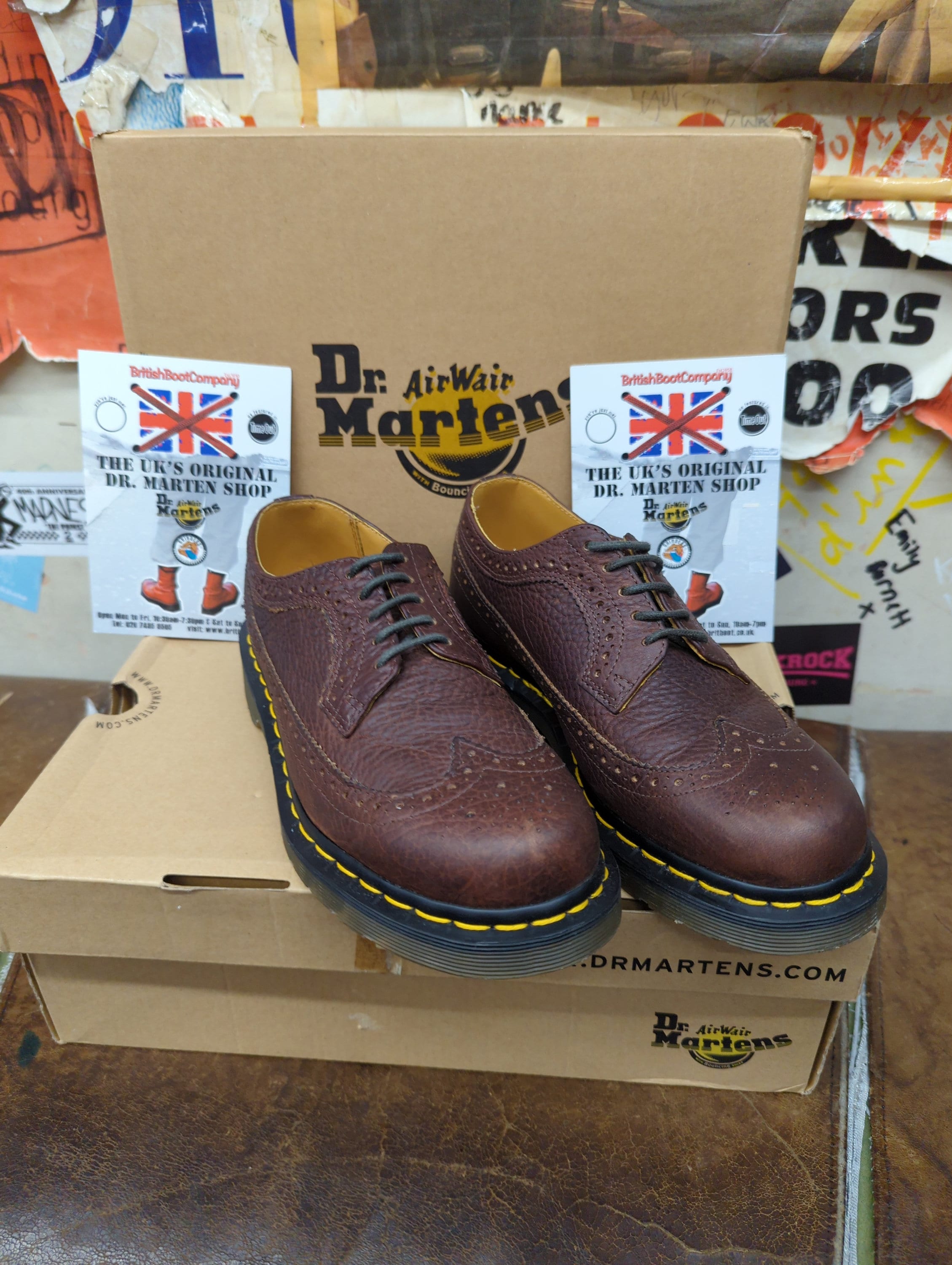 Dr Martens 3989 Bark Grizzly Brogue