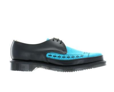 GEORGE COX - BLACK CALF AND BERMUDA SUEDE SHOE WITH AIR CUSHION SOLE (4065) - The British Boot Company LTD