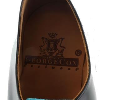 GEORGE COX - BLACK CALF AND BERMUDA SUEDE SHOE WITH AIR CUSHION SOLE (4065) - The British Boot Company LTD