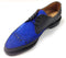 GEORGE COX - BLACK CALF AND ROYAL BLUE SUEDE POLECAT SHOE (4065) - The British Boot Company LTD