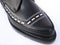 GEORGE COX - BLACK CALF LEATHER SHOE WITH WHITE CONTRAST STITCHING WI (4065) - The British Boot Company LTD