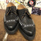 GEORGE COX - BLACK CALF LEATHER SHOE WITH WHITE CONTRAST STITCHING WI (4065) - The British Boot Company LTD