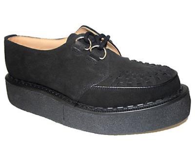 GEORGE COX - BLACK SUEDE CREEPER (3588)