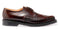 GEORGE COX - BURGUNDY RUB OFF INTERLACE GIBSON SHOE (4065)(3 EYELET) - The British Boot Company LTD