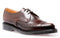 GEORGE COX - BURGUNDY RUB OFF INTERLACE GIBSON SHOE (4065)(3 EYELET) - The British Boot Company LTD