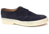 GEORGE COX - POP BOY NAVY SUEDE SHOE WITH WHITE SOLE (4539) - The British Boot Company LTD
