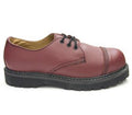 GRINDERS - &quot;REGENT&quot; CHERRY WAXY LEATHER SHOE (3 EYELET) - The British Boot Company LTD