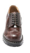 GRINDERS - ROBERT BURGUNDY RUB OFF LEATHER SHOE (5 EYELET) - The British Boot Company LTD