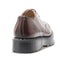 GRINDERS - ROXY LO BURGUNDY RUB OFF LEATHER SHOE WITH DOUBLE SOLE UNIT (3 EYELET)T - The British Boot Company LTD