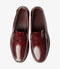 LOAKE - &quot; PRINCETON&quot; BURGUNDY LEATHER LOAFER SHOE WITH LEATHER SOLE - The British Boot Company LTD