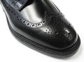 LOAKE - &quot;ROYAL&quot; BROGUE WITH LEATHER SOLE (BLACK LEATHER) - The British Boot Company LTD