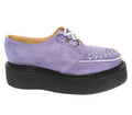ROBOT - LILAC SUEDE CREEPER WITH WHITE INTERLACE (3588) - The British Boot Company LTD
