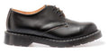 SOLOVAIR - BLACK HAIRCELL LEATHER SHOE (3 EYELET) - The British Boot Company LTD